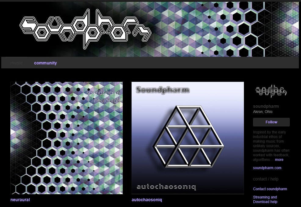 Bandcamp soundpharm page